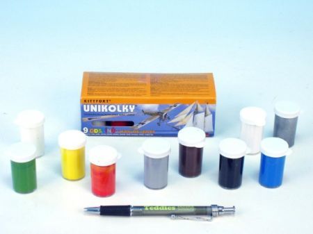 Teddies Unikolky modelsk barvy sada 9 barev   matn lak zdarma v krabice