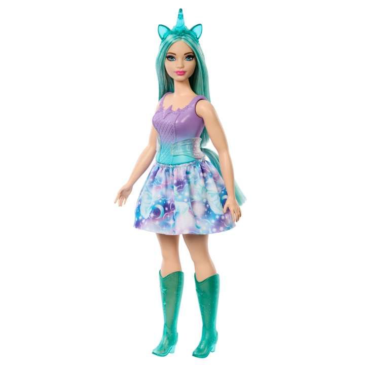 Barbie Pohadkova vila Jednoro ec fialova HRR15