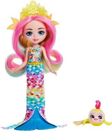 Mattel Enchantimals Panenka a zvířátko Radia Rainbow fish a Flo