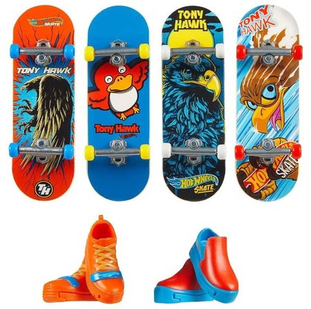 Mattel Hot Wheels Fingerboard 4ks a boty JBX57
