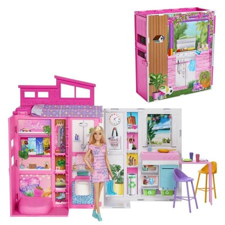 Mattel Barbie tuln domek s panenkou HRJ77