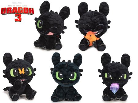 Jak vycviit draky - drak Bezzubka plyov 18cm