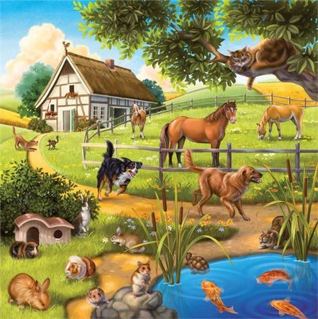 Ravensburger  puzzle Domc zvata 3 x 49 dlk