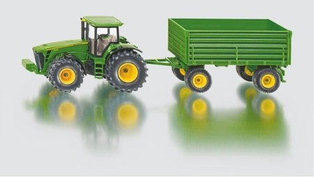 SIKU Farmer - traktor John Deere s vlekem, 1:50