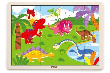 Viga Devn puzzle 16 dlk dinosaui