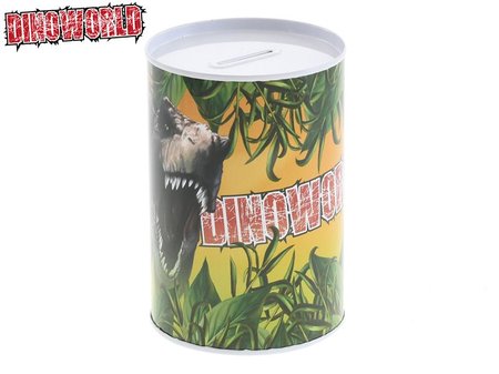 Dinoworld pokladnika dinosaurus 8x12cm kov