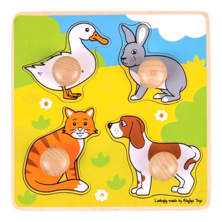 Bigjigs Toys Vkldac puzzle domc zvtka