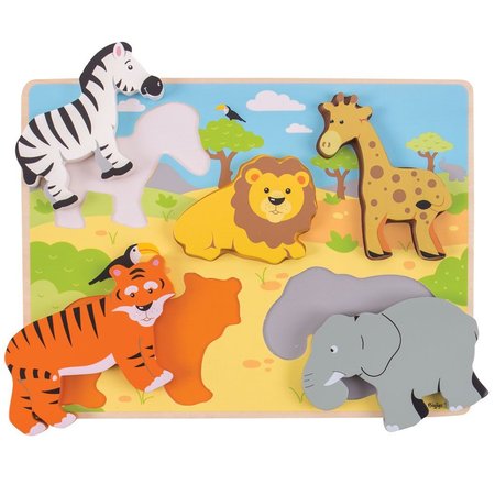 Bigjigs Toys Hrub vkldac puzzle safari