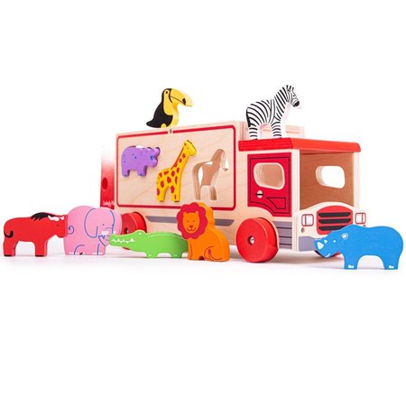 Bigjigs Toys Devn auto se zvtky safari