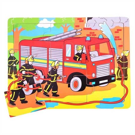 Bigjigs Toys Devn puzzle hasii 9 dlk