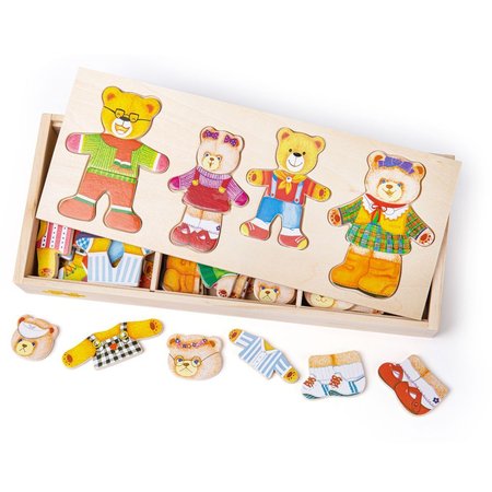 Bigjigs Toys Oblkac puzzle Medvd rodinka