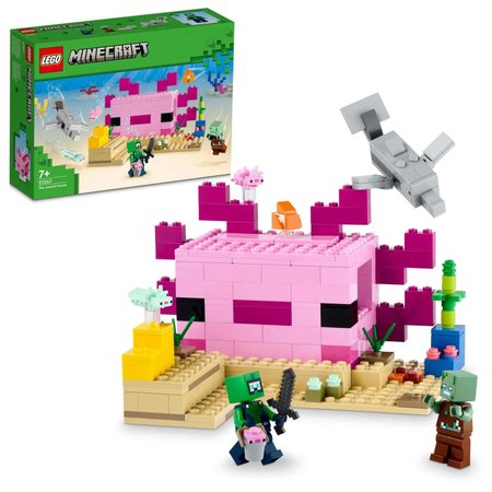 LEGO Minecraft 21247 Domeek axolotl