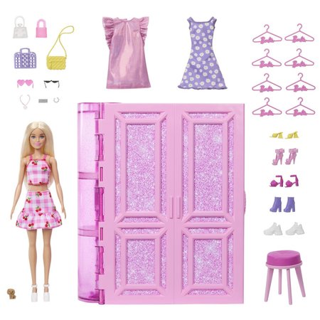 Mattel Barbie atnk sn v pastelovch barvch s panenkou obleky a doplky HXD58