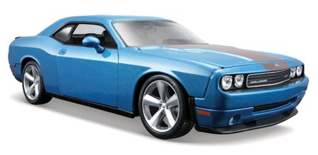 Maisto - 2008 Dodge Challenger SRT8, metal modr, 1:24