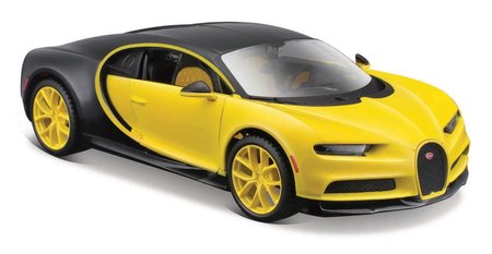 Maisto - Bugatti Chiron, lut/ern, 1:24