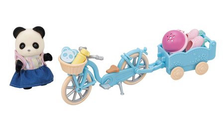 Sylvanian Families Panda a cyklo-bruslask set