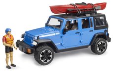 BRUDER 2529 Jeep Wrangler Rubicon s kajakem a figurkou