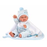 Llorens 26309 NEW BORN CHLAPEEK - realistick panenka miminko s celovinylovm tlem