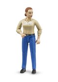 Bruder 60408 Bworld figurka žena modré kalhoty