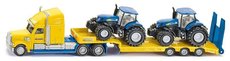 Siku 1805 Tahač s vlekem 2 traktory New Holland 1:87