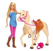 Mattel Barbie panenka s koem FXH13