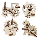 Ugears 3D devn mechanick puzzle 4 mechanick pvky Charakterov symboly