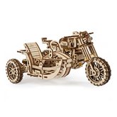 Ugears 3D devn mechanick puzzle UGR-10 Motorka (scrambler) s vozkem