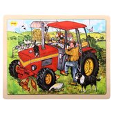 Bigjigs Toys Devn puzzle traktor 24 dlk