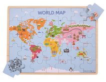 Bigjigs Toys Devn puzzle mapa svta