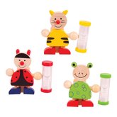 Bigjigs Toys Stojnek na kartek s pespacmi hodinami 1 ks