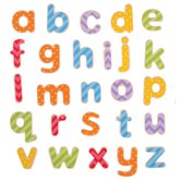 Bigjigs Toys Magnetick barevn abeceda (mal psmena)