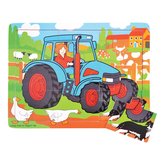 Bigjigs Toys Devn puzzle traktor 9 dlk