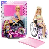 Barbie Modelka na invalidnm vozku v kostkovanm overalu